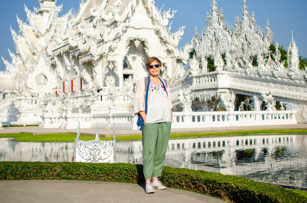 Joanna przy Białej Świątyni, Chiang Rai.